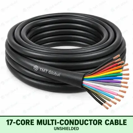 TMT Global 17 core unshielded multi-conductor cable, with 17 individually insulated copper conductors.