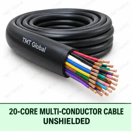 TMT Global 20 core unshielded multi-conductor cable, with 20 individually insulated copper conductors.