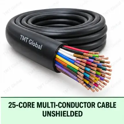 TMT Global 25 core unshielded multi-conductor cable, with 25 individually insulated copper conductors.
