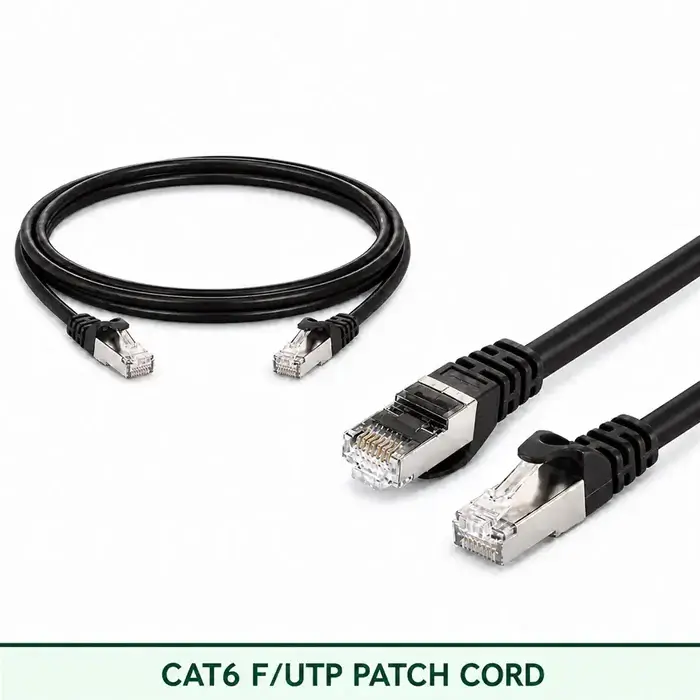 Cat6 F/UTP 6X3SMFLXXX Series | 23 AWG Network Patch Cord black color
