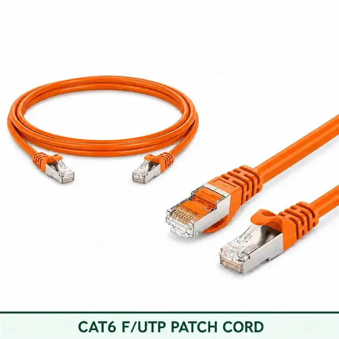 Cat6 F/UTP 6X3SMFLXXX Series | 23 AWG Network Patch Cord orange color
