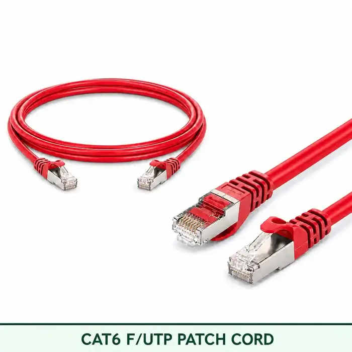 Cat6 F/UTP 6X3SMFLXXX Series | 23 AWG Network Patch Cord red color