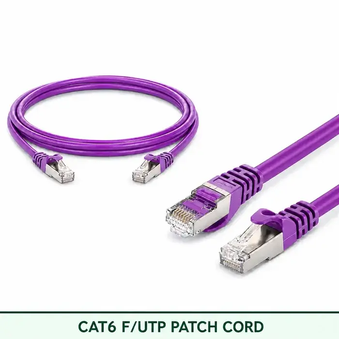 Cat6 F/UTP 6X3SMFLXXX Series | 23 AWG Network Patch Cord violet color