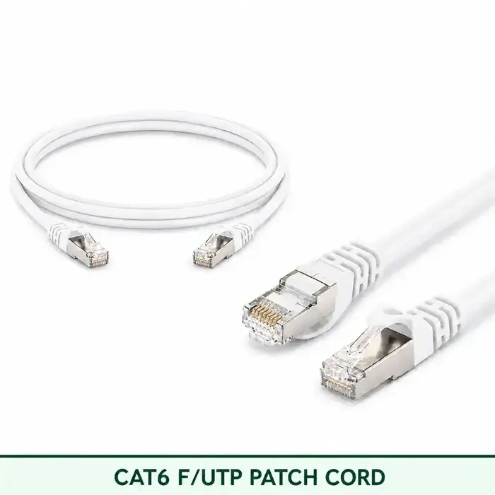 Cat6 F/UTP 6X3SMFLXXX Series | 23 AWG Network Patch Cord white color