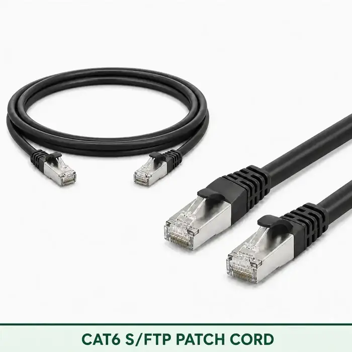 Cat6 S/FTP 6X3SMSLXXX Series | 23 AWG Network Patch Cord black color