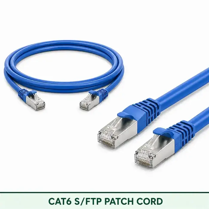 Cat6 S/FTP 6X3SMSLXXX Series | 23 AWG Network Patch Cord blue color