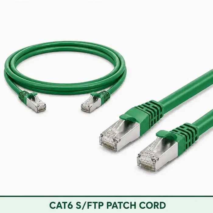 Cat6 S/FTP 6X3SMSLXXX Series | 23 AWG Network Patch Cord green color