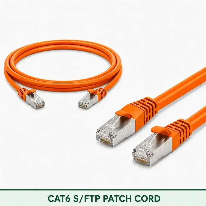 Cat6 S/FTP 6X3SMSLXXX Series | 23 AWG Network Patch Cord orange color
