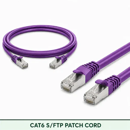 Cat6 S/FTP 6X3SBSLXXX Series | 23 AWG Network Patch Cord violet color