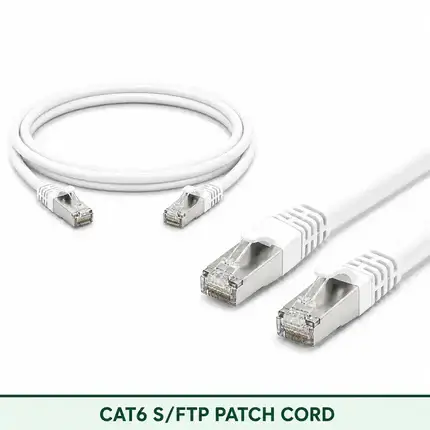 Cat6 S/FTP 6X3SMSLXXX Series | 23 AWG Network Patch Cord white color