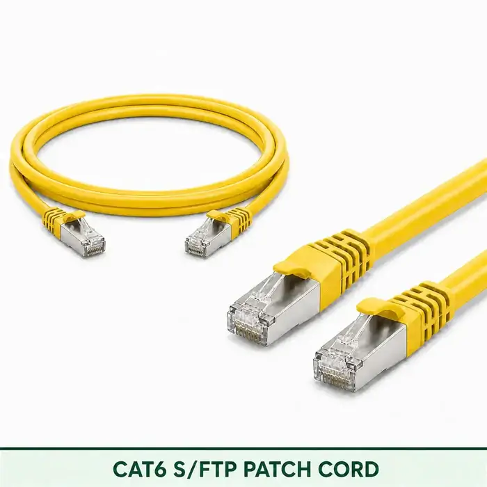 Cat6 S/FTP 6X3SMSLXXX Series | 23 AWG Network Patch Cord yellow color