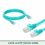 Cat6 U/UTP 6X3PMULXXX Series | 23 AWG Network Patch Cord aqua color