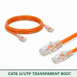 Cat6 U/UTP 6X3RMULXXX Series | 23 AWG Transparent Network Patch Cord orange color