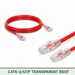 Cat6 U/UTP 6X3RMULXXX Series | 23 AWG Transparent Network Patch Cord red color
