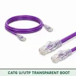 Cat6 U/UTP 6X3RMULXXX Series | 23 AWG Transparent Network Patch Cord violet color