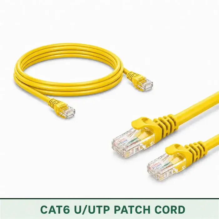 Cat6 U/UTP 6X3PMULXXX Series | 23 AWG Network Patch Cord yellow color