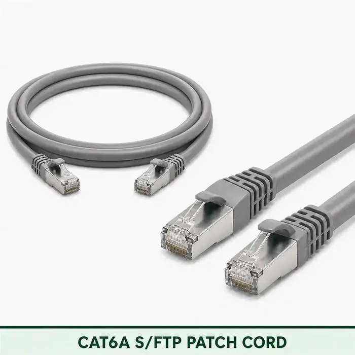 Cat6A S/FTP 6A3SMSLXXX Series | 23 AWG Network Patch Cord grey color