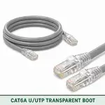 Cat6A U/UTP 6A3RMULXXX Series | 23 AWG Transparent Network Patch Cord grey color