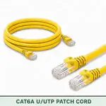 Cat6A U/UTP 6A3PMULXXX Series | 23 AWG Network Patch Cord yellow color