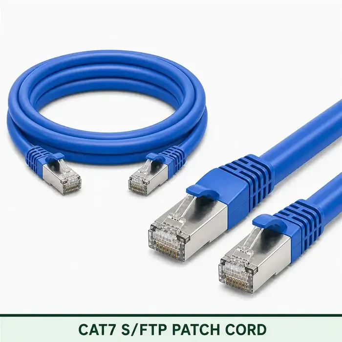 Cat7 S/FTP 7X3SMSLXXX Series | 23 AWG Network Patch Cord blue color