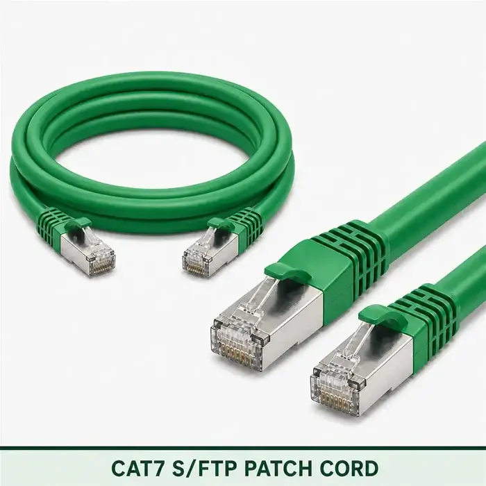 Cat7 S/FTP 7X3SMSLXXX Series | 23 AWG Network Patch Cord green color