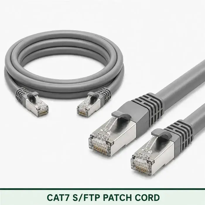 Cat7 S/FTP 7X3SMSLXXX Series | 23 AWG Network Patch Cord grey color