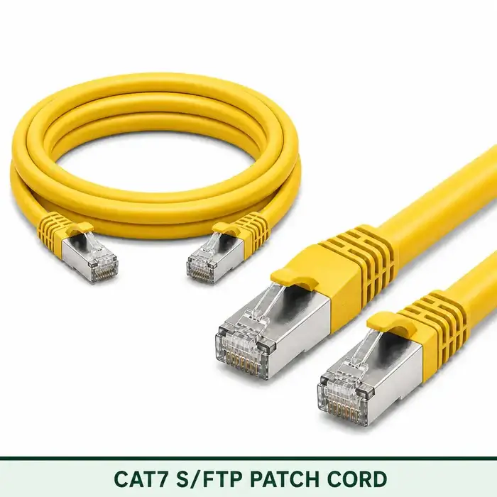 Cat7 S/FTP 7X3SMSLXXX Series | 23 AWG Network Patch Cord yellow color
