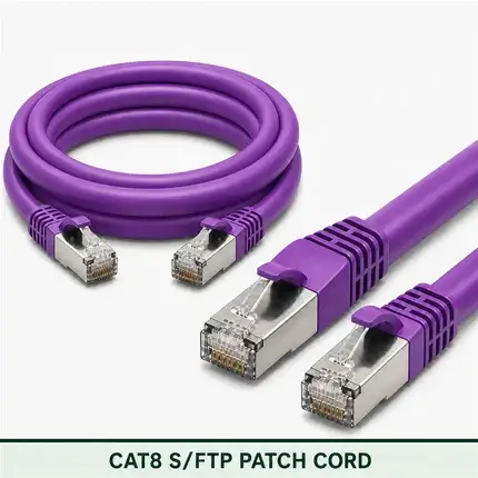 Cat8 S/FTP 8X3SMSLXXX Series | 23 AWG Network Patch Cord violet color